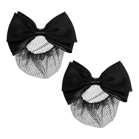 Pinza X 20 Unid Sujetador Moño Malla Ballet Cabello Negro