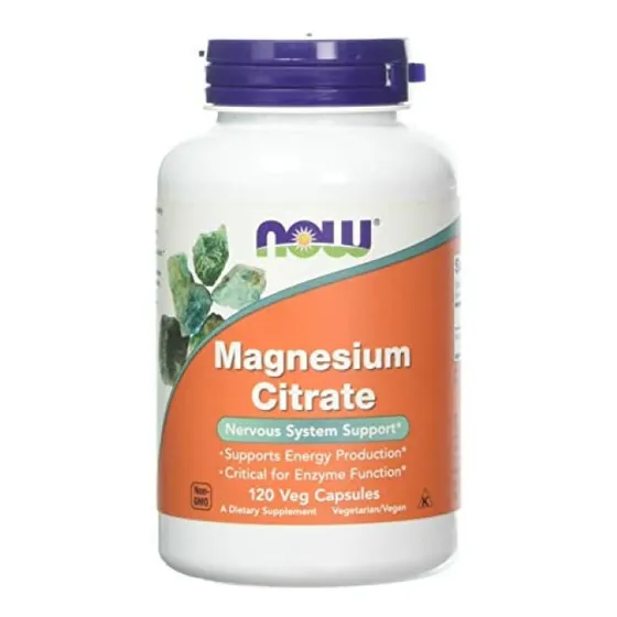 Now Magnesium Magnesio De Citrato  120 Cápsulas Vegetarianas