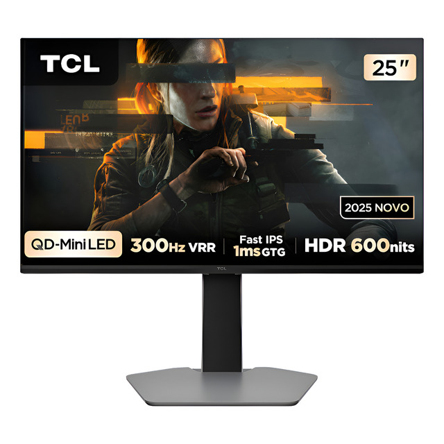 Monitor Gamer TCL 25" QLed Mini Led FHD 300Hz 1ms - 25G64 Monitor Gamer TCL 25" QLed Mini Led FHD 300Hz 1ms - 25G64