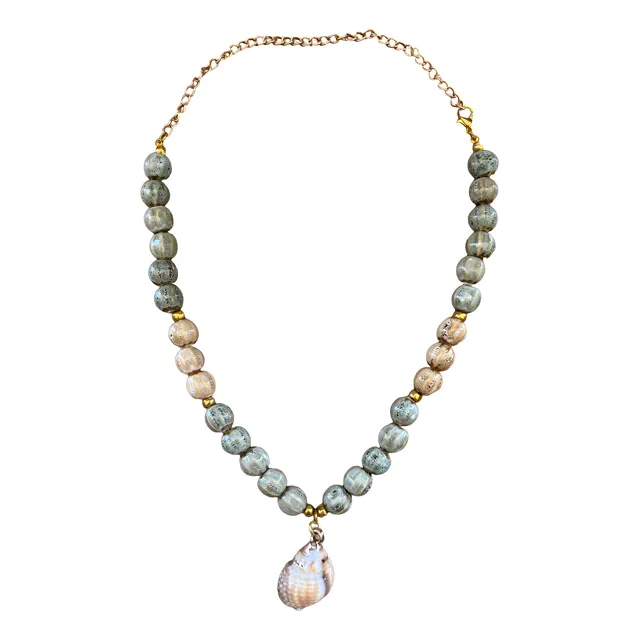 Collar Cerámica Accesorio Mujer Regalo Triple Conchita Gypse