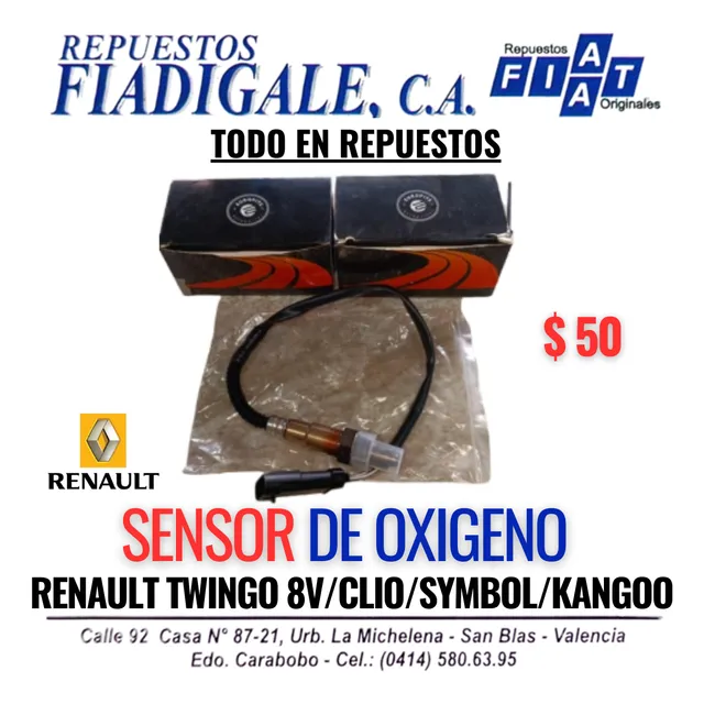 Sensor De Oxigeno  Renault Twingo 8v/clio/symbol/kangoo