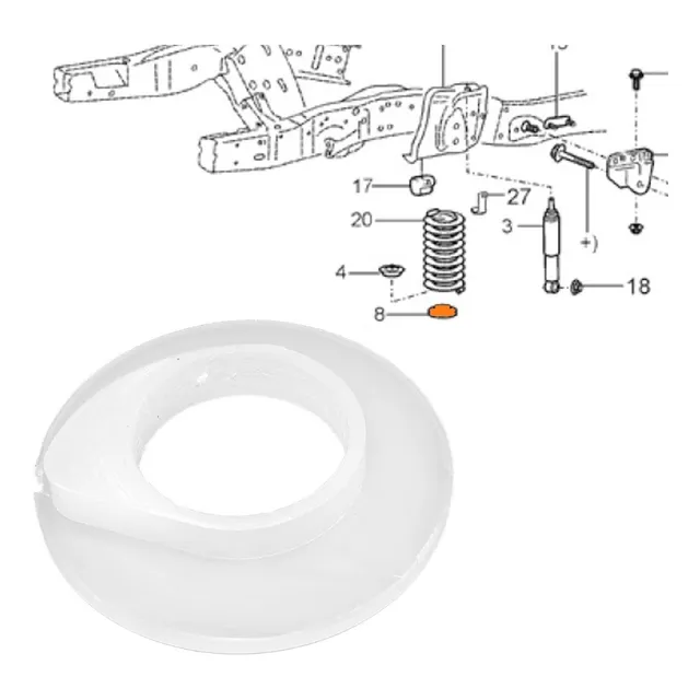Isolador Mola Suspensão Dianteira Inferior F250 F350 1998...