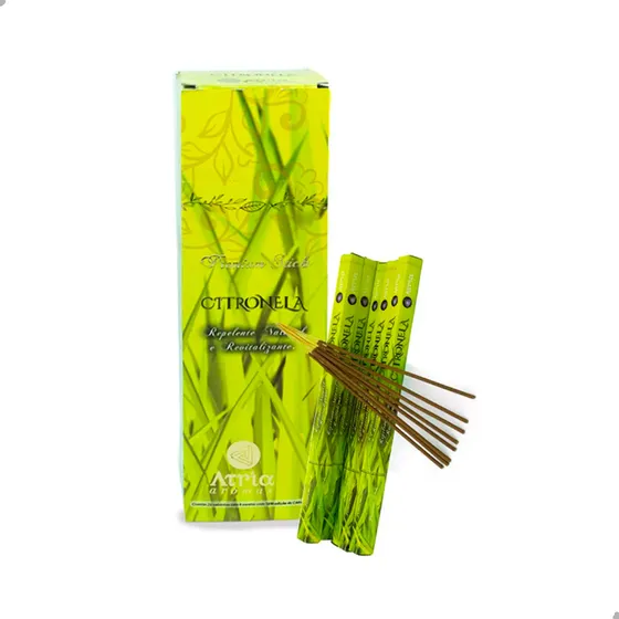 Incenso Indiano Citronela 200varetas Fragrância Floral