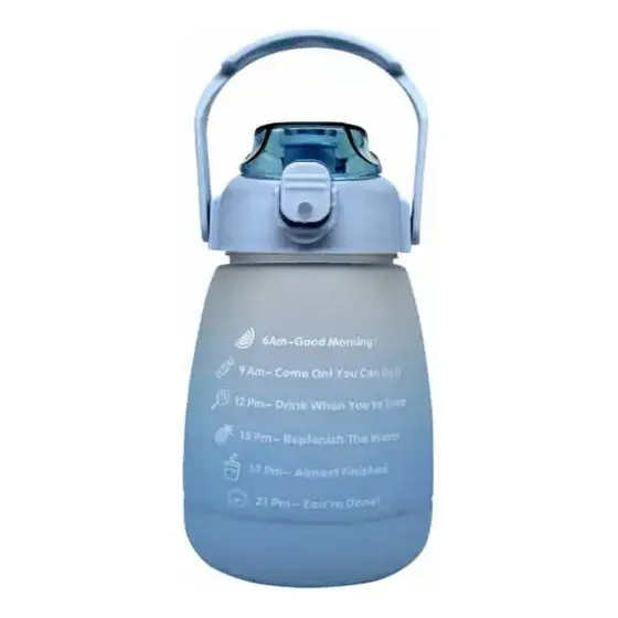 Termo De Agua Motivacional 1200ml Botella Colores 