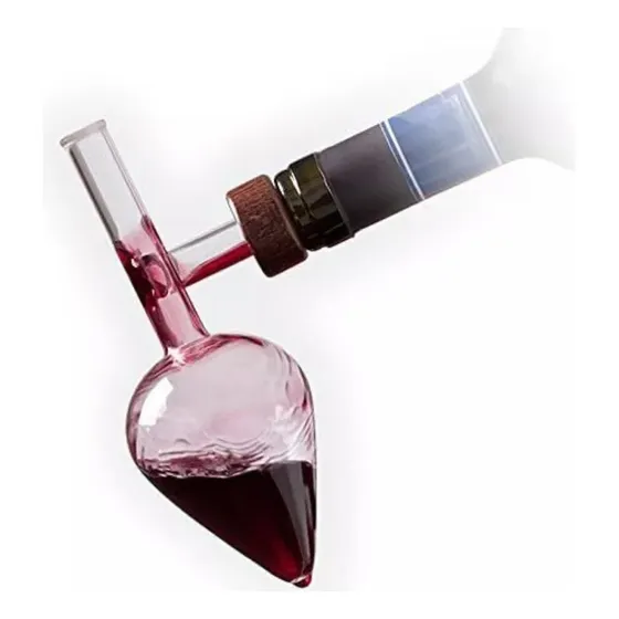 N Botella De Vidrio Sin Plomo Con Decantador De Vino