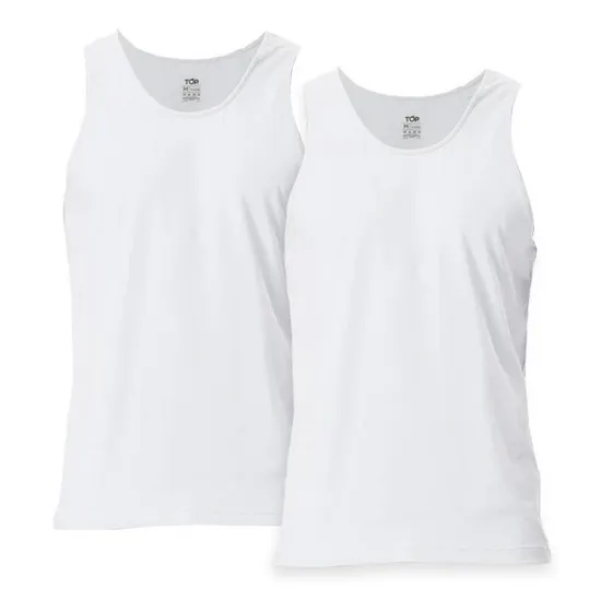 Camiseta Sin Mangas Algodón Pack 2 Top