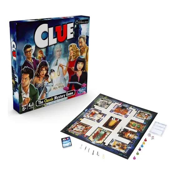 Juego Mesa Clue Hasbro Ghost Of Mrs. White Compatible Alexa