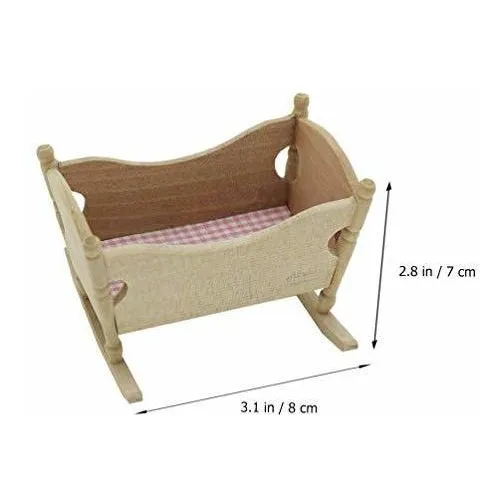 Casa Madera Pequeña Bebe Durmiendo Miniatura Coleccion