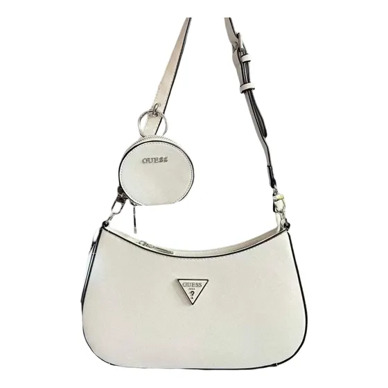 Cartera O Bolso Blanco Pequeño De Hombro Moda Juvenil