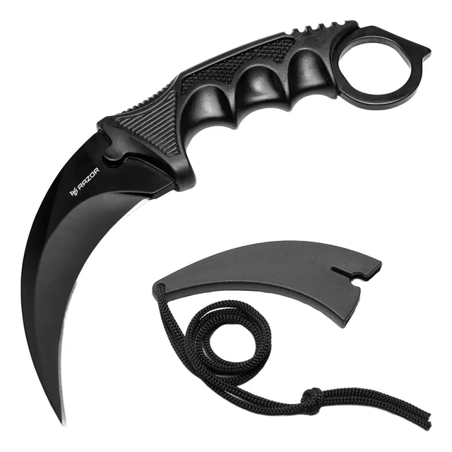 Cuchillo Carambi Navaja Karambit Tactico Militar  Camping