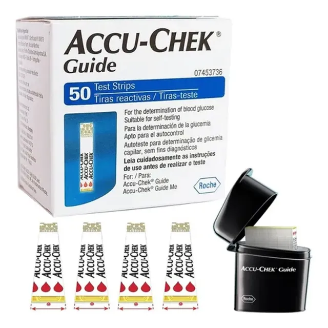 Tiras reactivas Accuchek guide x 50 unidades control de la Glucosa