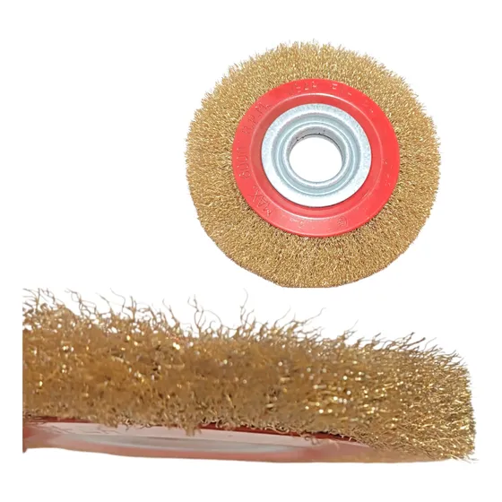 Disco Cepillo Circular Ø 150mm Rizado Amoladora Banco