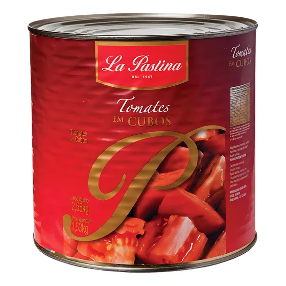 La Pastina cubetti sem glúten em lata 2500 kg