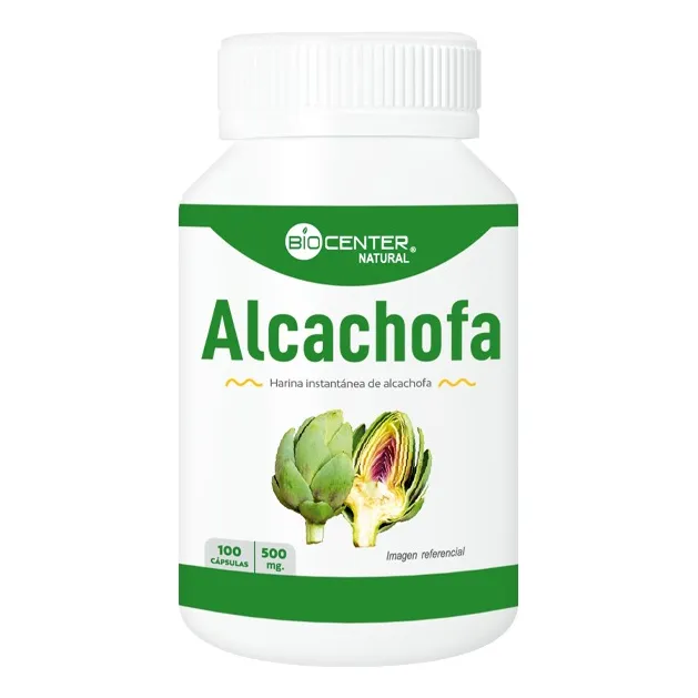 Alcachofa 500mg Biocenter Natural Salud Hepática 100 Capsula
