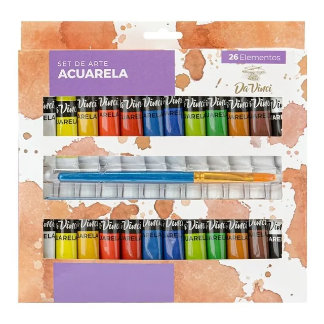 Set De Arte Da Vinci Acuarela 26 Piezas Universo Binario