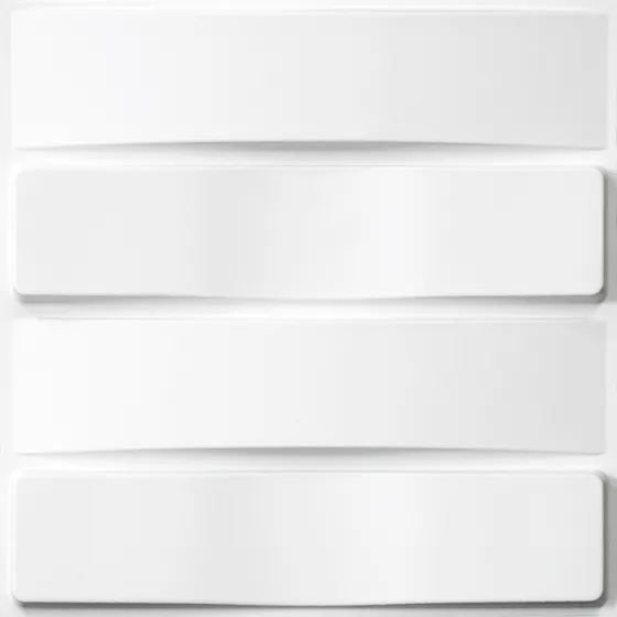 Revestimiento D013 Decorado Pared 3d Blanco En Pvc 50x50 