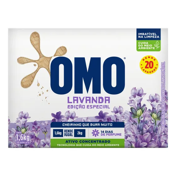 Sabão em Pó Omo Lavanda 1.6kg