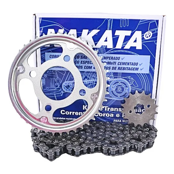 Kit Relação Transmissão Cg 150 Titan 2004 À 2008 Nakata