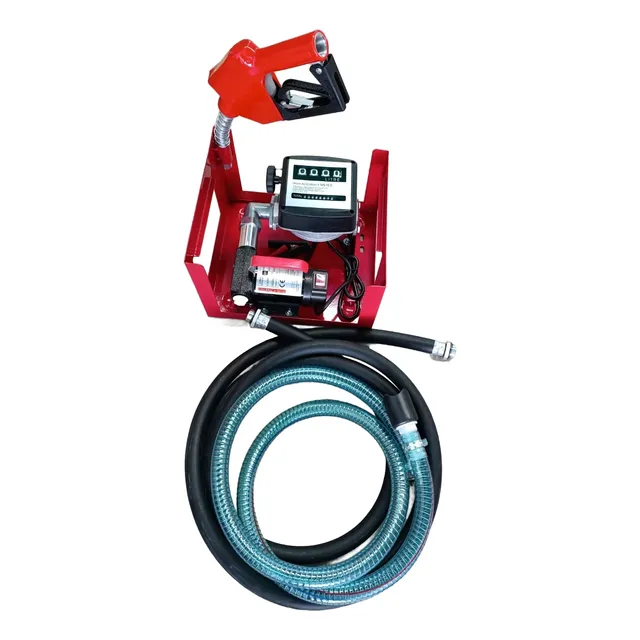 Bomba 12v Contador Litros Gasoil Keroseno Combustible Aceite