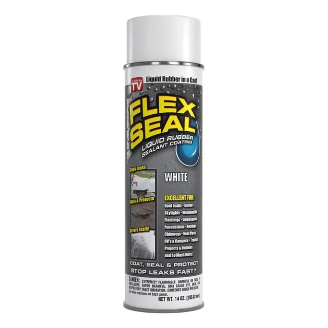 Spray Flex Seal Borracha Líquida Pintura Branco 590ml