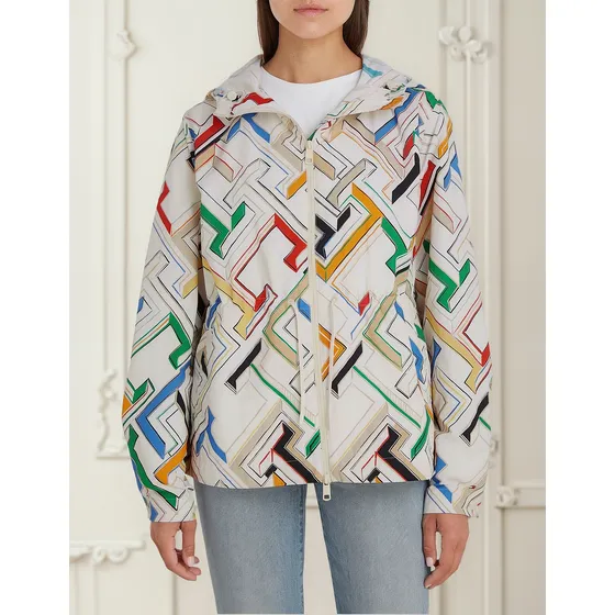 Chaqueta Multicolor Deportiva Con Gorro Y Monogramas Tommy Hilfiger
