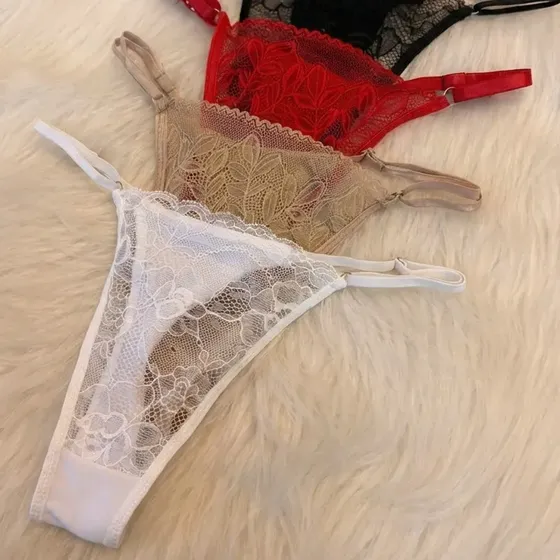 12 Bombachas Tangas De Encaje Colores! Premium Regulables