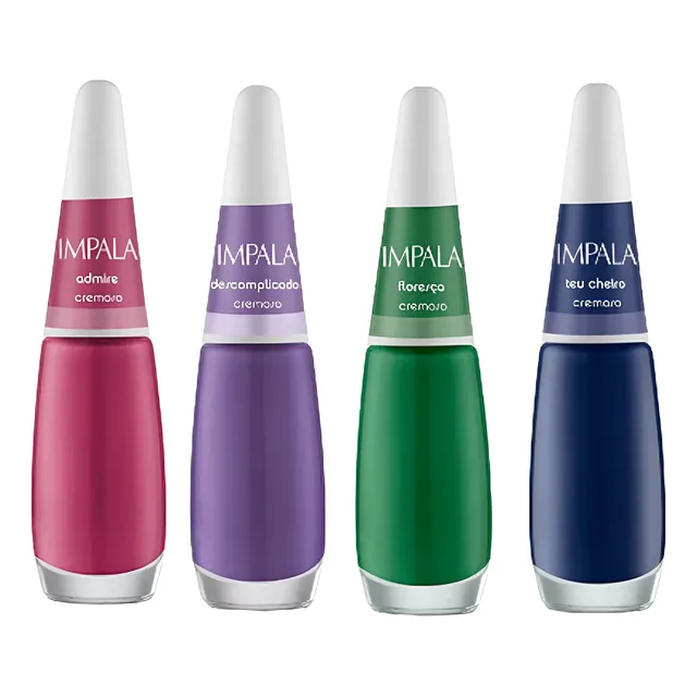 Esmalte Impala Croche 7,5ml Brilhante 4 Cores