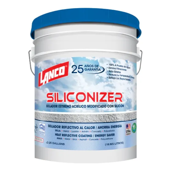 Sellador Impermeabilizante De Techos Siliconizer Lanco 4gl