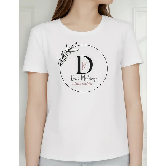 Camiseta Personalizada Estetica Logotipo Uniforme Empresa
