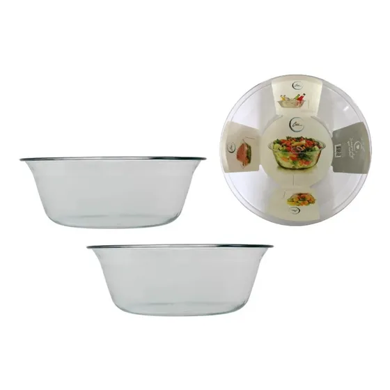 3 Bowl Tazón Multiusos Vidrio Pyr - O -rey