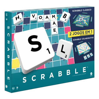 Jogo De Tabuleiro Scrabble 2 Em 1 Palavras Cruzadas - Mattel Jogo De Tabuleiro Scrabble 2 Em 1 Palavras Cruzadas - Mattel