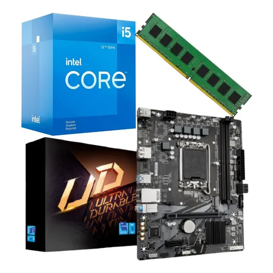 Combo Actualización Gamer Intel I5 12400f + Mother + 8gb Ecovision