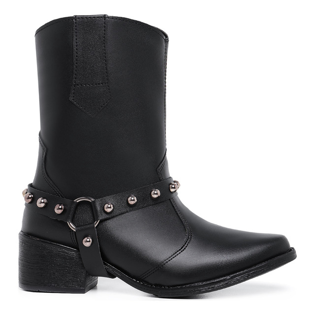 Bota Feminina Western Country Cano Médio Texana Bota Feminina Western Country Cano Médio Texana