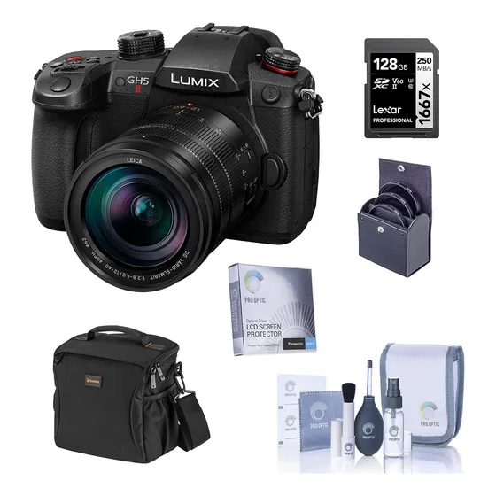 Cámara Panasonic Lumix Gh5ii Con Lente Leica Y Accesorios