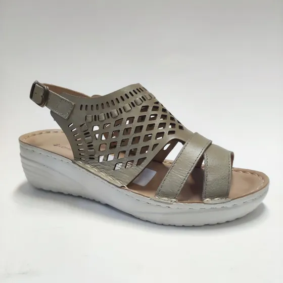 Sandalia Lombardino De Cuero 10239