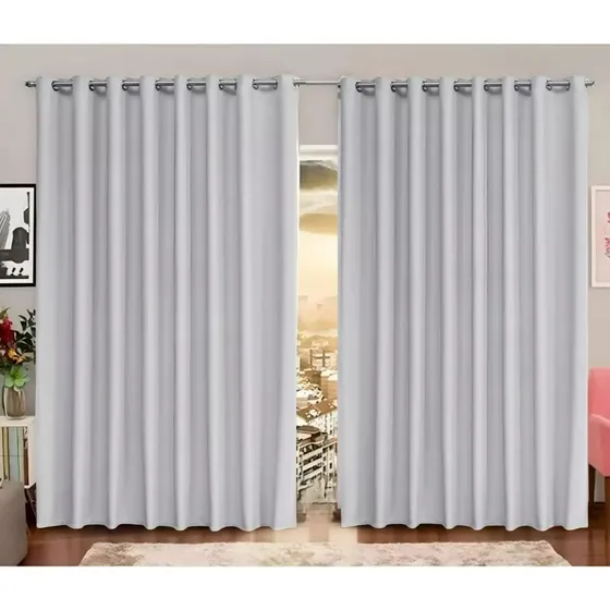 Cortina Blackout Tecido 4x3 Metros Bloqueia  Corta Luz