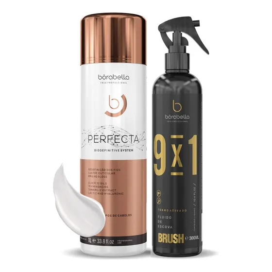Fluido 9em1 Borabella + Mascara Perfecta 1l Kit