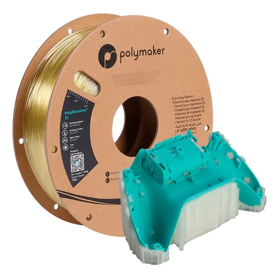 Filamento Polydissolve S1 Polymaker 0.75kg Soluble En Agua