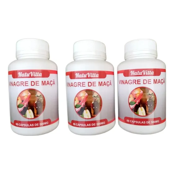 Vinagre De Manzana 500mg (180 Cáps) Envío Gratis!! 
