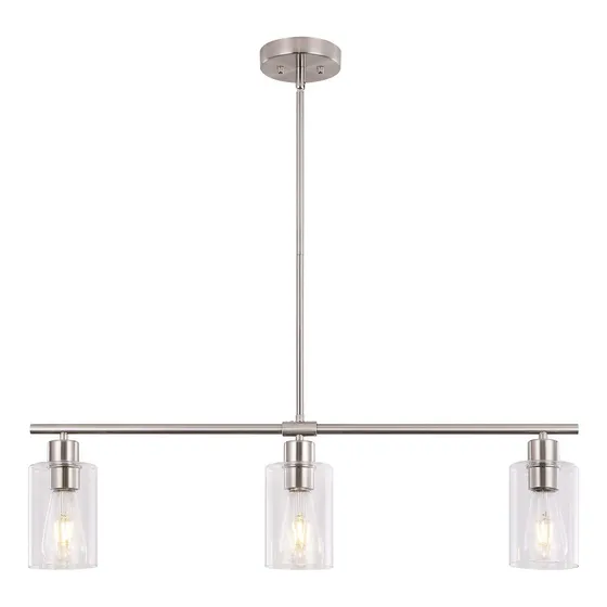 Tmmaysun Candelabro Moderno 3 Luz Niquel Cepillado Isla Casa