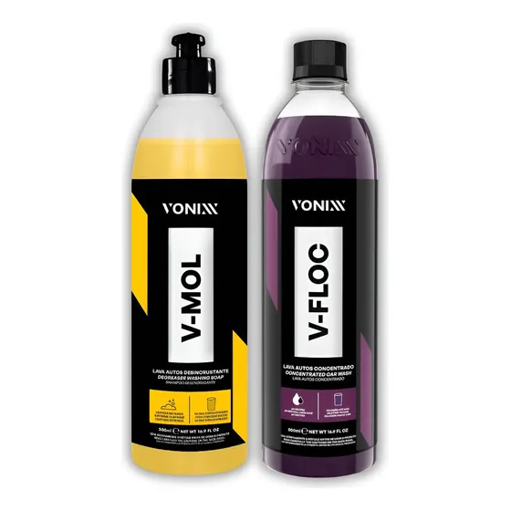 Shampoo Desengripante Automotivo V-Floc V-Mol Vonixx 500ml Biodegradável
