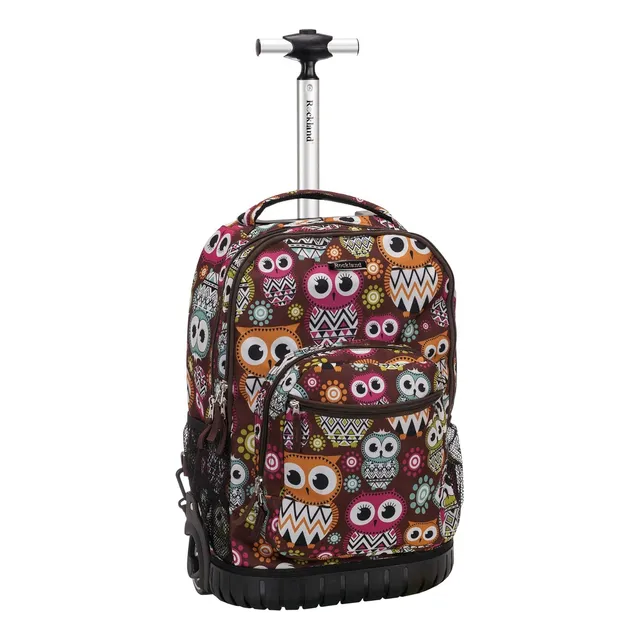 Bolso Morral Con Ruedas 30 L Buho Con Asa Dama Viaje