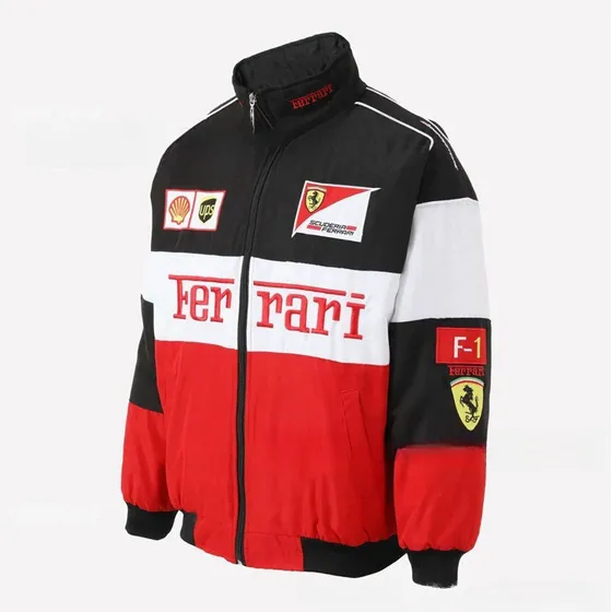 Chaqueta Racing Moto Retro Ferrari Team Otoño