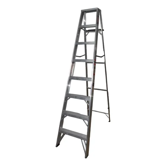 Escalera De Tijera Aluminio C/plataforma Akron 7 Esc 77-25