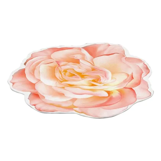 Tapete Baño Suave Para Transferencia Calor Forma Flor 3d 24 