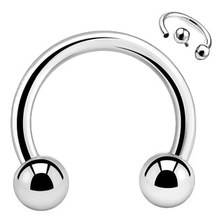Barbell Circular Septum Piercing 16g Titanio Cuerda Interna Barbell Circular Septum Piercing 16g Titanio Cuerda Interna