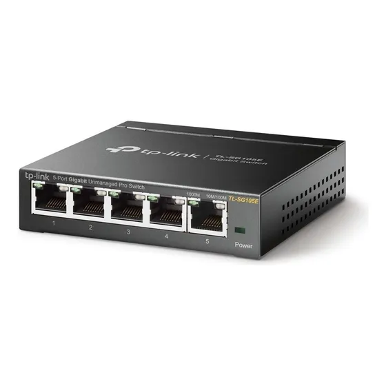 Switch Gigabit Easy Smart Tl-sg105e de Mesa Com 5 Portas Tp-link 100v/240v