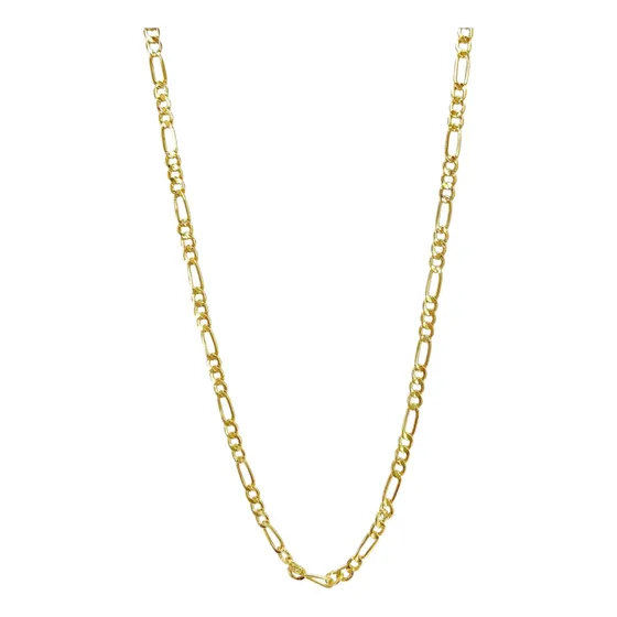 Cadena Tipo Cartier O Fígaro En Oro Sólido De 14k