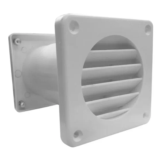 Celosía Ventilación Chicago Dvp 4'' Regulable Con Filtro Color Blanco