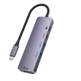 Adaptador Usb C A Hdmi 4k60hz Multipuerto 5 En 1 Type-c 100w Adaptador Usb C A Hdmi 4k60hz Multipuerto 5 En 1 Type-c 100w